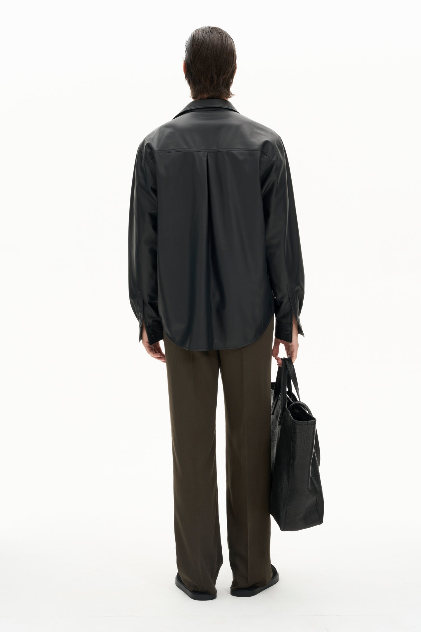 MALFY LEATHER OVERSHIRT