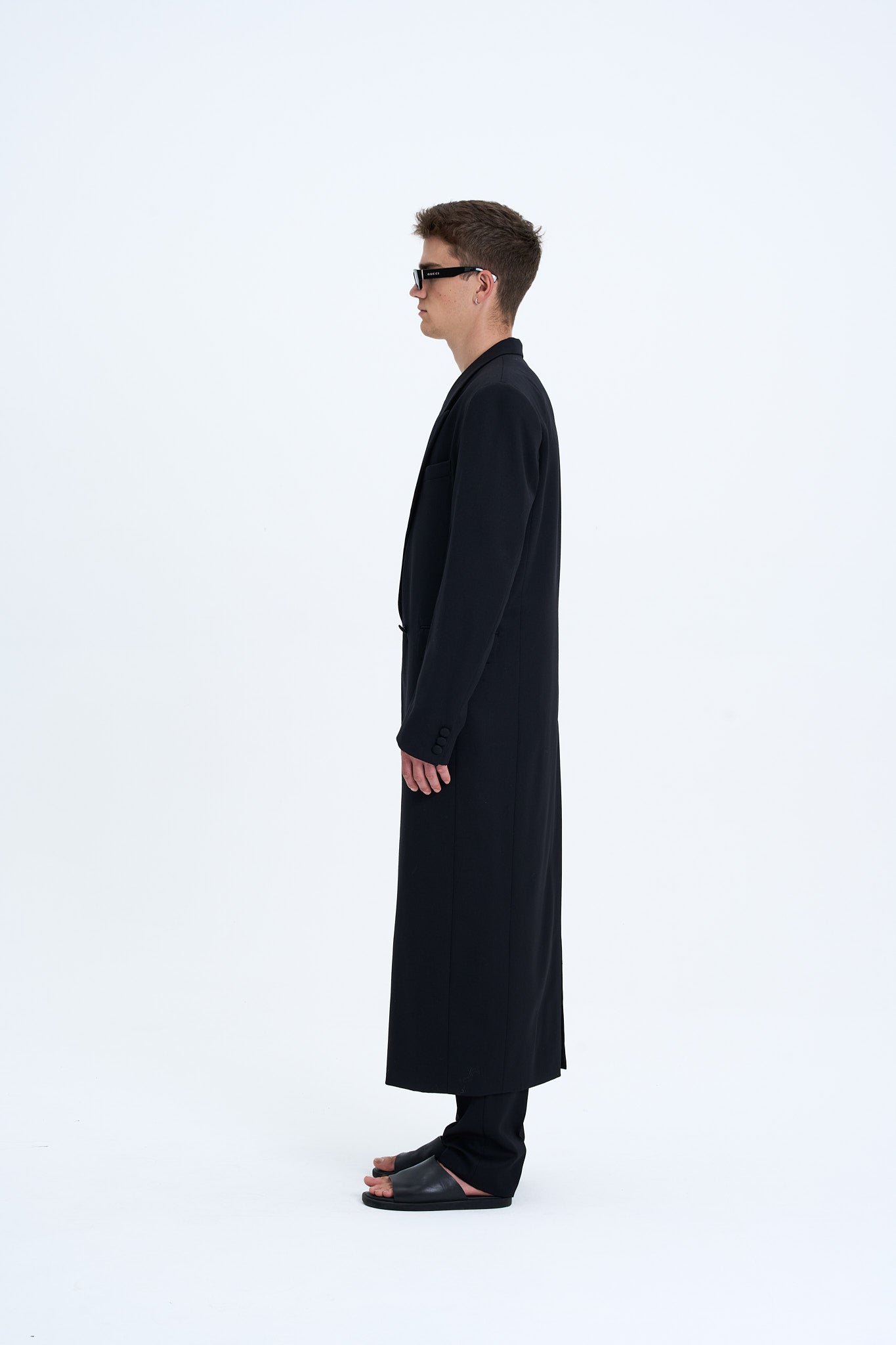 TAILORED WOOL EVENING COAT