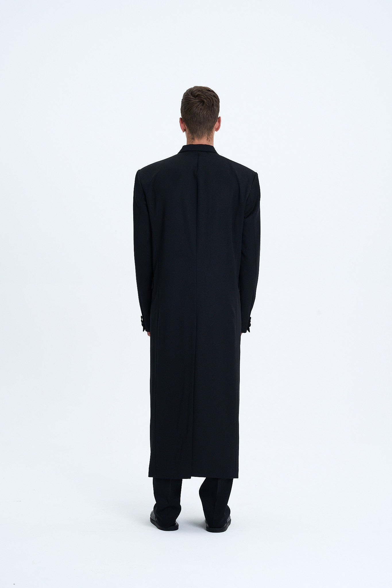 TAILORED WOOL EVENING COAT