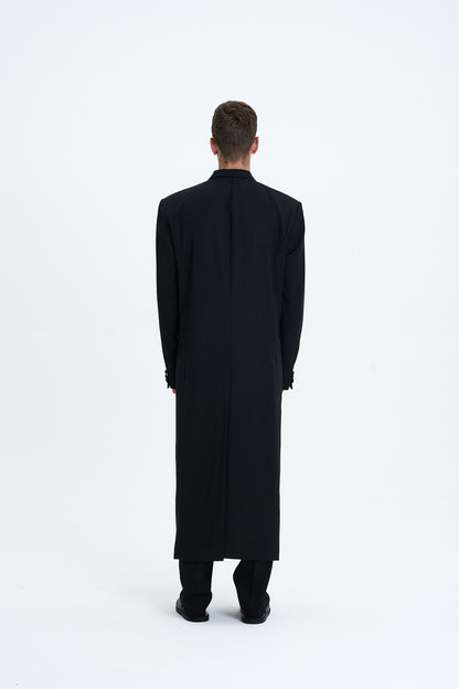 TAILORED WOOL EVENING COAT